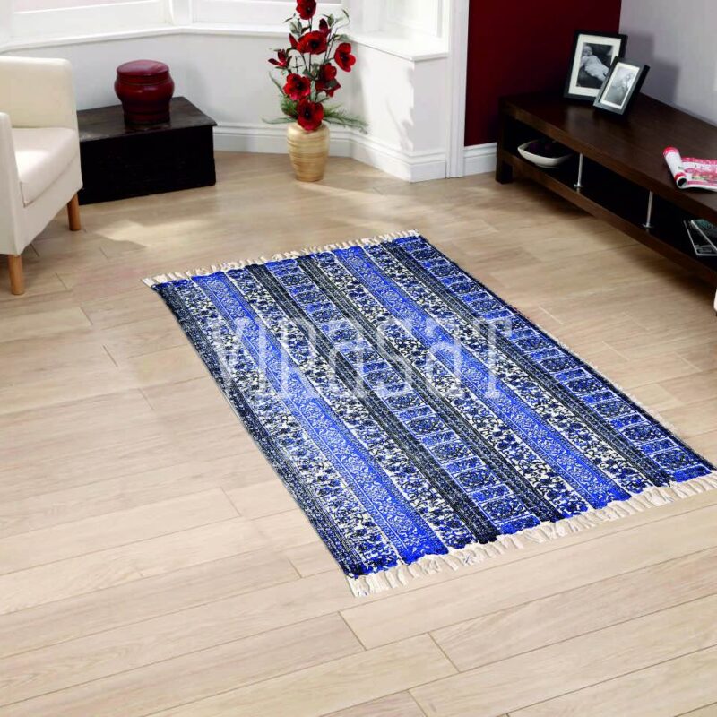 Blue-Color-White-Shades-Home-Premium-Quality-Decorative-Carpet