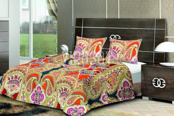 Rajasthani-Traditional-Floral-Pattern-Velvet-Double-Bed-Quilt
